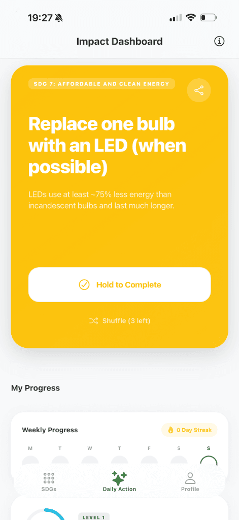 Daily Impact App Preview